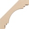 Ekena Millwork 3-inch W x 14-inch D x 14-inch H Pescadero Rough Cedar Woodgrain TimberThane Knee Brace, Primed BRCUR03X14X14PECRCPR - alternate 5